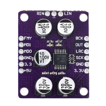 24Bit Amplifier PCM1808 Audio Stereo ADC Single-End Analog Player Decoder Module Board
24Bit Amplifier PCM1808 Audio Stereo ADC Single-End Analog Player Decoder Module Board