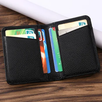 Genuine Leather Slim ID Card Holder High Quality Mens Womens Portable Pack Business Card ID Wallet pocket Custom name logo
Genuine Leather Slim ID Card Holder High Quality Mens Womens Portable Pack Business Card ID Wallet pocket Custom name logo