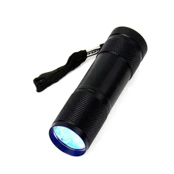 Mini 9LED UV Flashlight Ultraviolet Rays Invisible Ink Marker Detection Torch Light for Check the Bill Money
Mini 9LED UV Flashlight Ultraviolet Rays Invisible Ink Marker Detection Torch Light for Check the Bill Money