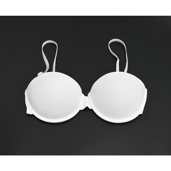 

YBCG White Women Bra Solid Brassiere Adjusted-straps Padded Push Up Lingerie Strapless Underwire Plunge Bra For Women