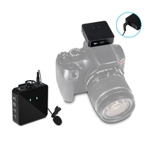 UHF Mini Wireless Recording Microphone System, 25M - 40M Effective Range, Built-in Omnidirectional Microphone, for DSLR Camera 
UHF Mini Wireless Recording Microphone System, 25M - 40M Effective Range, Built-in Omnidirectional Microphone, for DSLR Camera