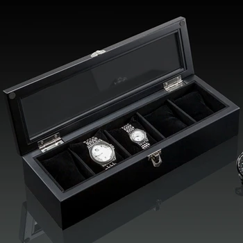 Top 5 Slots Wooden Watch Display Case Wood Watch Storage Box with Lock Fashion Wooden Watch Gift Jewelry Cases
Top 5 Slots Wooden Watch Display Case Wood Watch Storage Box with Lock Fashion Wooden Watch Gift Jewelry Cases