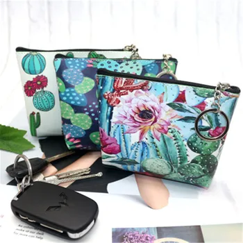 Summer New Brand Leather Coin Purses Small Fresh Casual Pu Coin Wallet Lady Fashion Cactus Pattern Money Bag
Summer New Brand Leather Coin Purses Small Fresh Casual Pu Coin Wallet Lady Fashion Cactus Pattern Money Bag