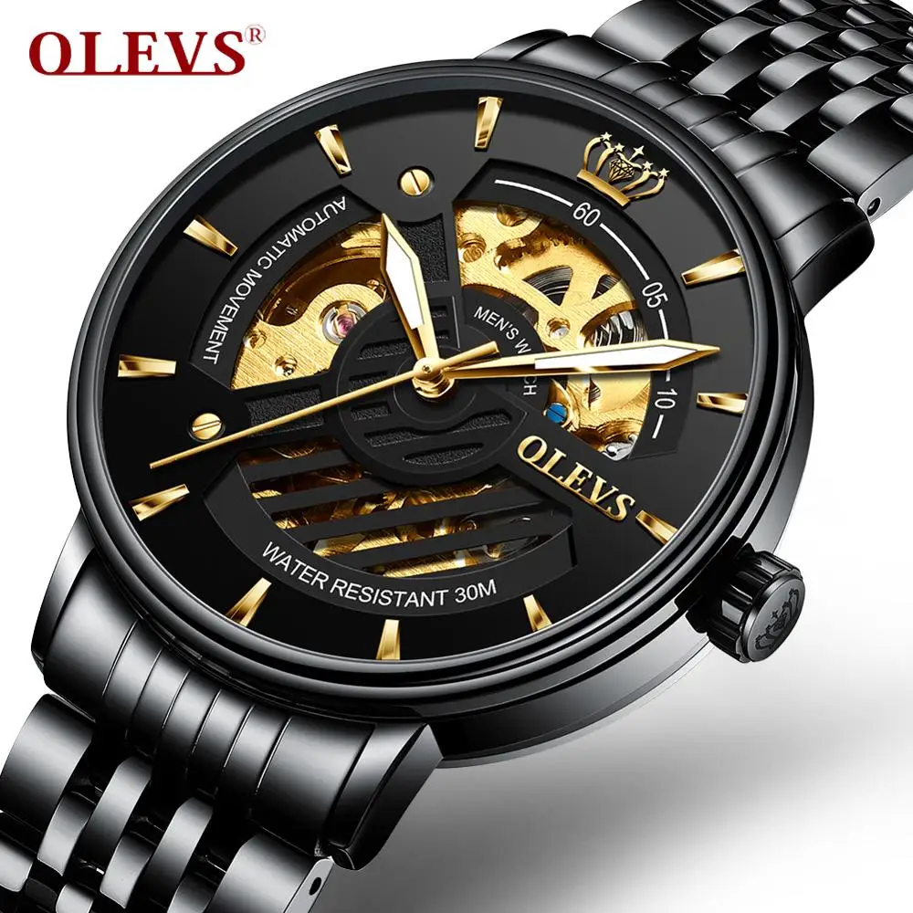OLEVS Men Mechanical Watch For Men Luxury Hollow Out Automatic Wristwatch Luminous Waterproof Male Steeldive Automatic Watch Men
OLEVS Men Mechanical Watch For Men Luxury Hollow Out Automatic Wristwatch Luminous Waterproof Male Steeldive Automatic Watch Men