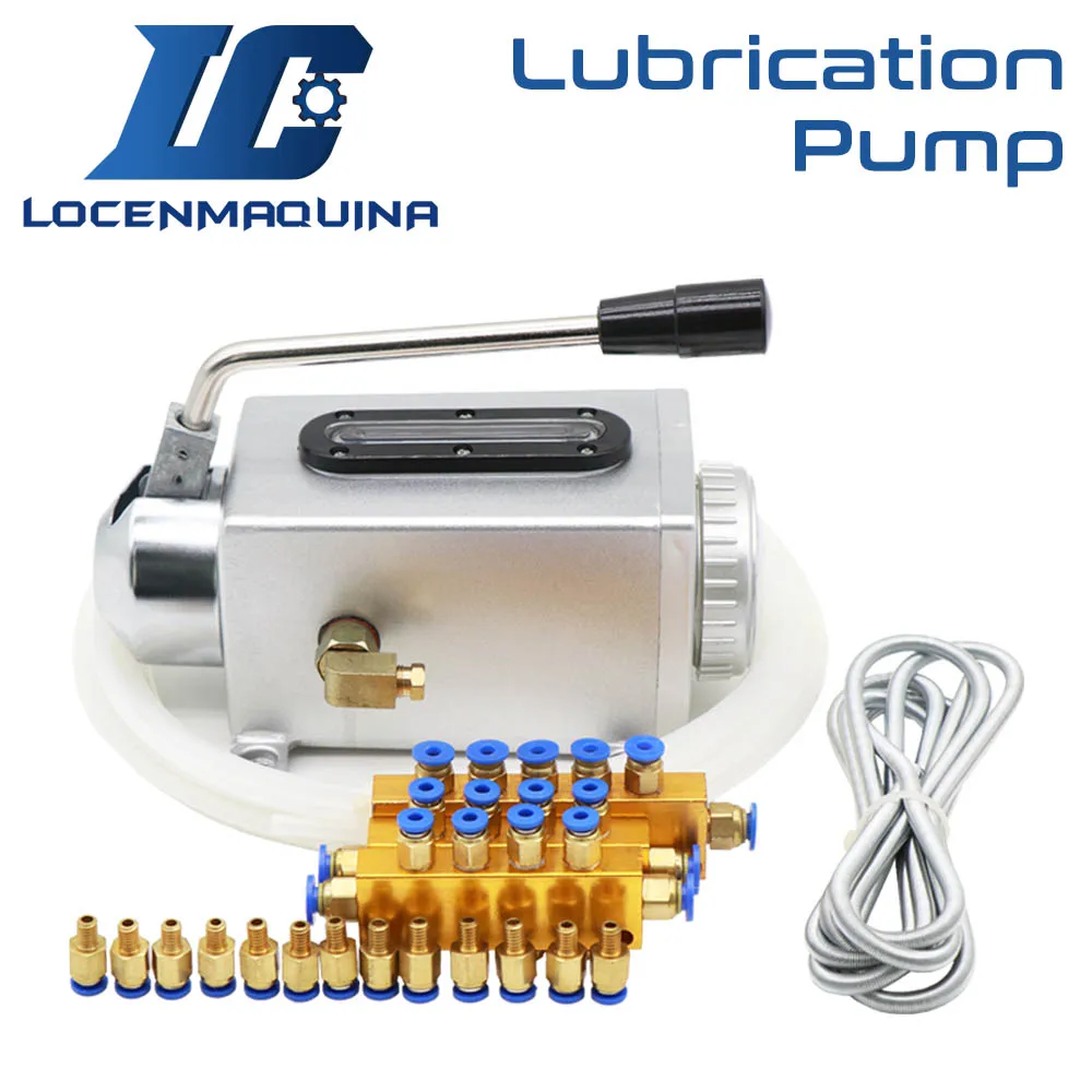 

500CC CNC Machine Lubrication Oil Pump Guide Rack Gear Linear Rails 4mm 6mm Oil Output Y8 Lubrication Pump Manual Type