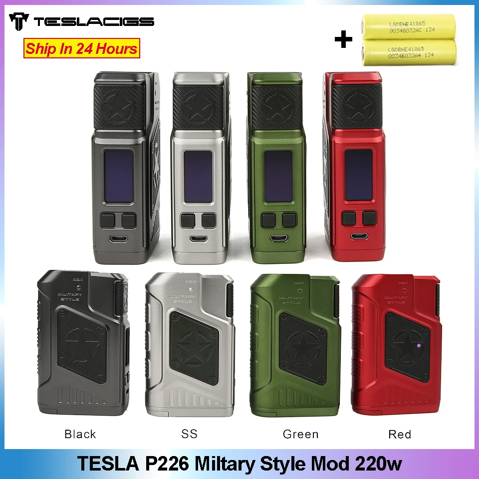 Original TESLA P226 vape 220w TC Box MOD with 0.96inch OLED Screen for P226 Vape kit Electronic Cigarette VS Tesla 4X Kit
Original TESLA P226 vape 220w TC Box MOD with 0.96inch OLED Screen for P226 Vape kit Electronic Cigarette VS Tesla 4X Kit