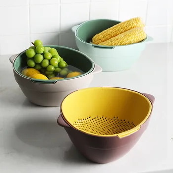 Double-layer Drain Storage Basket Separable Plastic Fruit Basin Sink Washing Vegetable Container Household Kitchen Organizer
Double-layer Drain Storage Basket Separable Plastic Fruit Basin Sink Washing Vegetable Container Household Kitchen Organizer