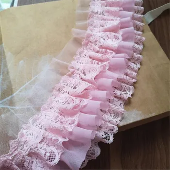 Pink Chiffon Ruffle Lace Trim 3 Layer Pleated Ribbon For DIY Craft Sewing Women Dress Decoration Materials
Pink Chiffon Ruffle Lace Trim 3 Layer Pleated Ribbon For DIY Craft Sewing Women Dress Decoration Materials