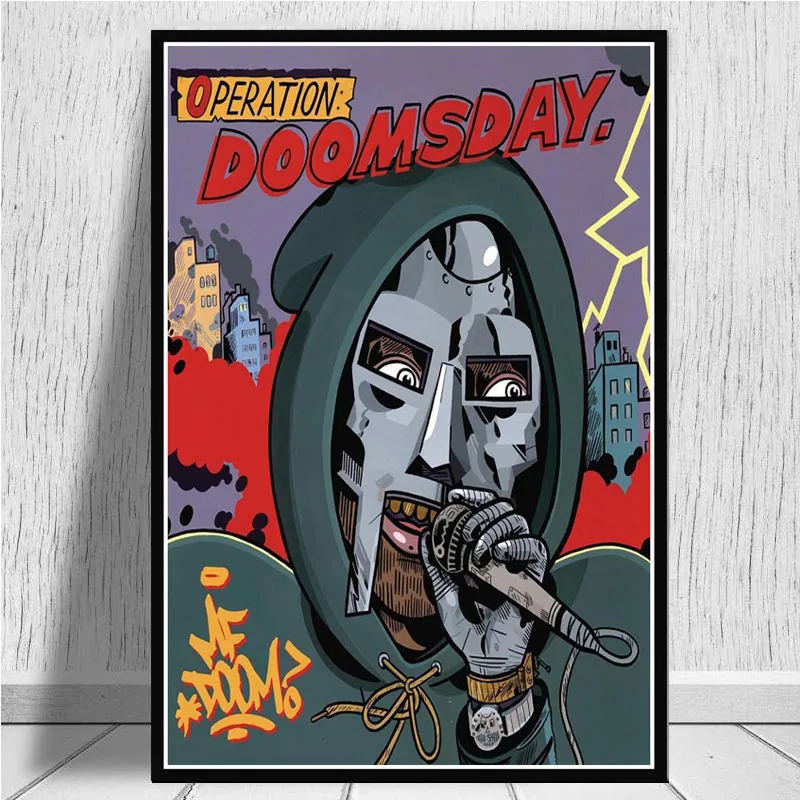 Печатный постер mavillain MF Doom Madlib музыкальный альбом в стиле хип хоп звездное