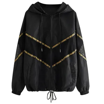 Black Women Casual Autumn Zipper Long Sleeve Mesh Patchwork Thin Hooded Sport Coat Female Autumn Outdoor Running Jackets #YL10
Black Women Casual Autumn Zipper Long Sleeve Mesh Patchwork Thin Hooded Sport Coat Female Autumn Outdoor Running Jackets #YL10