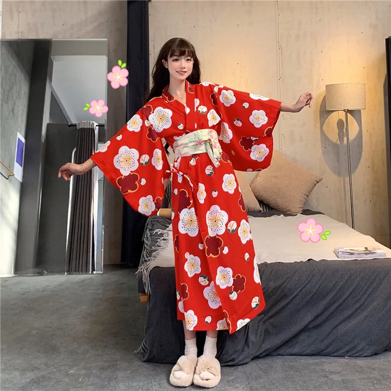 Network Red Pajamas Women's Spring 2020 New Style Japanese-style And Wind Cherry Blossom GIRL'S Printed Kimono Skirt Home Two-Pi
Network Red Pajamas Women's Spring 2020 New Style Japanese-style And Wind Cherry Blossom GIRL'S Printed Kimono Skirt Home Two-Pi