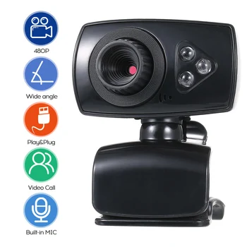 480p webcam PC High Definition computer cameras with Built-in microphone 3 LED Clip-on Digital Video Webcamera webcam
480p webcam PC High Definition computer cameras with Built-in microphone 3 LED Clip-on Digital Video Webcamera webcam