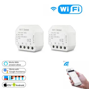 DIY Smart WiFi LED Light Dimmer Switch Smart Life Regulator / Tuya APP Remote Control 1/2 Way Switch Work With Alexa From Google
DIY Smart WiFi LED Light Dimmer Switch Smart Life Regulator / Tuya APP Remote Control 1/2 Way Switch Work With Alexa From Google