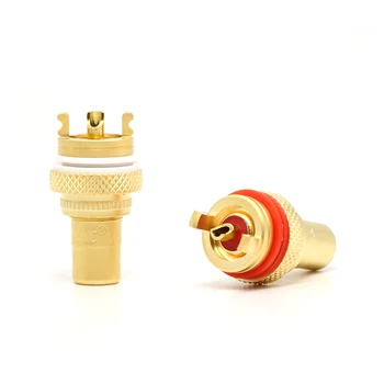 2pcs/set Rs3001 gold Plated / frosted RCA plug plated thick silver plug coaxial audio cable plug hifi Hi-end audio signal plug 
2pcs/set Rs3001 gold Plated / frosted RCA plug plated thick silver plug coaxial audio cable plug hifi Hi-end audio signal plug