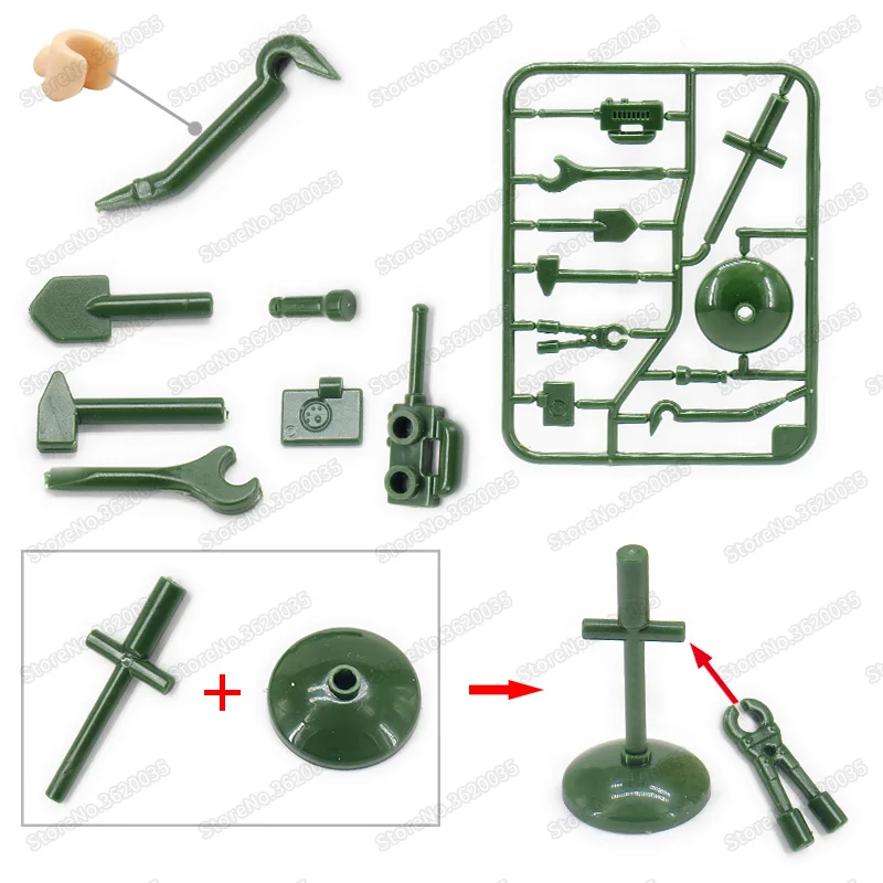 Legoinglys Military Figures Dedicated Tool Soldier Weapons Building Block Force Diy Accessories Moc World War 2 Model Gifts Toys
Legoinglys Military Figures Dedicated Tool Soldier Weapons Building Block Force Diy Accessories Moc World War 2 Model Gifts Toys