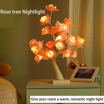 24LED White Pink Rose Flower Tree Night Lights USB Port and Battery Home Decoration LED Table light Lamp Christmas Wedding Bedro
24LED White Pink Rose Flower Tree Night Lights USB Port and Battery Home Decoration LED Table light Lamp Christmas Wedding Bedro