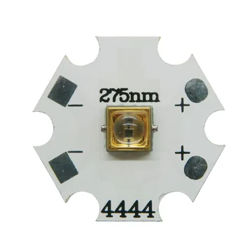 Deep UVC LED 2W 6V 4444 SMD beads for UV disinfection equipment UVC LED 275nm with 20mm Aluminum PCB board
Deep UVC LED 2W 6V 4444 SMD beads for UV disinfection equipment UVC LED 275nm with 20mm Aluminum PCB board