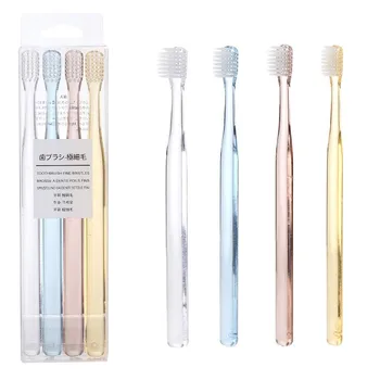 4Pcs/Set Small Head Nordic Style Clear Plastic Crystal Handle Toothbrush Soft Bristle For Adult
4Pcs/Set Small Head Nordic Style Clear Plastic Crystal Handle Toothbrush Soft Bristle For Adult