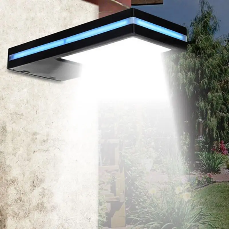 144LEDs High Brightness Solar Power Motion Sensor Wall Lamp with Blue Light Side Light Strap Outdoor Portico Lamp Garden Lights
144LEDs High Brightness Solar Power Motion Sensor Wall Lamp with Blue Light Side Light Strap Outdoor Portico Lamp Garden Lights