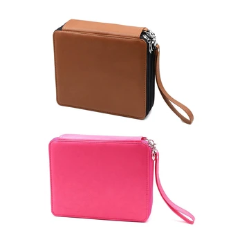 2Pcs 120 Slots Pencil Case PU Leather Handy Multi-Layer Large Zipper Pen Bag with Handle Strap - Brown & Rose Red
2Pcs 120 Slots Pencil Case PU Leather Handy Multi-Layer Large Zipper Pen Bag with Handle Strap - Brown & Rose Red