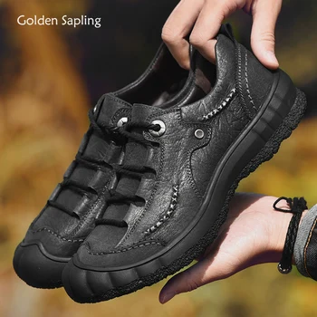 Golden Sapling Genuine Leather Men Hiking Shoes Soft Rubber Tactical Boots Comfortable Retro Men's Sneakers for Outdoor Trekking
Golden Sapling Genuine Leather Men Hiking Shoes Soft Rubber Tactical Boots Comfortable Retro Men's Sneakers for Outdoor Trekking