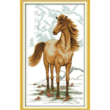 Cross Stitching Picture 11CT Horse bring success 10 DIY Needlework Dmc Cross Stitch Kits for Embroidery Knitting Needles crafts
Cross Stitching Picture 11CT Horse bring success 10 DIY Needlework Dmc Cross Stitch Kits for Embroidery Knitting Needles crafts