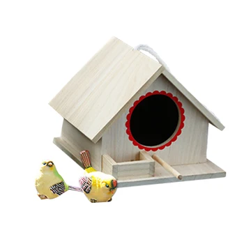 Wooden Birdhouse Solid Wood Bird House Outdoor Garden Wooden Parrot Bird Nest
Wooden Birdhouse Solid Wood Bird House Outdoor Garden Wooden Parrot Bird Nest