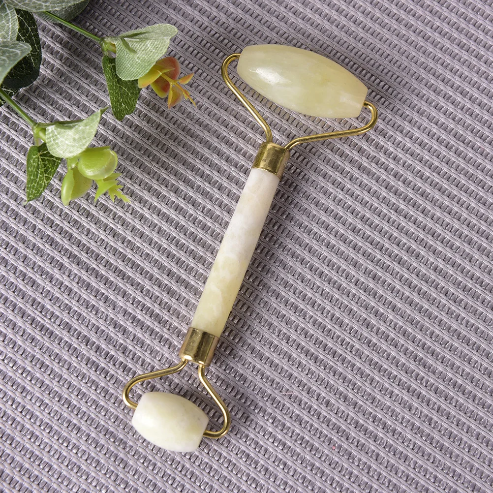 Green Facial Jade Roller Massager Eye Face Neck Relaxation Slimming Tool Jade Roller Massager Face Body Head Neck Foot Stone