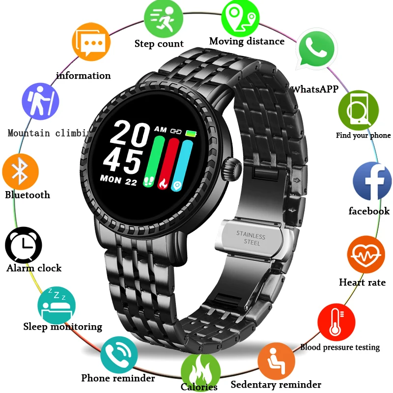 

LIGE Smart Watch Men women Fitness Tracker IP67 Waterproof Blood Pressure Heart Rate Monitor Pedometer Smartwatch Android ios