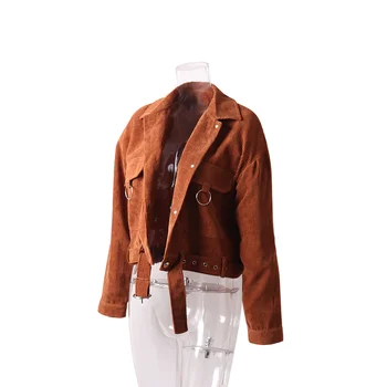 2019 Autumn Winter Jacket High-quality Coat Women Outwear & Coats Female Corduroy Stitching Versatile Short Casual Loose Jackets
2019 Autumn Winter Jacket High-quality Coat Women Outwear & Coats Female Corduroy Stitching Versatile Short Casual Loose Jackets