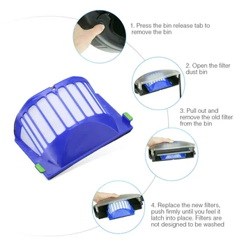 Replacement Parts Kit For IRobot Roomba 680 670 600 Series Vacuum Filter Flexible Beater Brushes New
Replacement Parts Kit For IRobot Roomba 680 670 600 Series Vacuum Filter Flexible Beater Brushes New