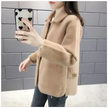 2020 New Spring Autumn Women Knit Cardigan Imitation MInk Cashmere Coat Female Loose Casual Soft Solid COlor Sweater Coats L01
2020 New Spring Autumn Women Knit Cardigan Imitation MInk Cashmere Coat Female Loose Casual Soft Solid COlor Sweater Coats L01