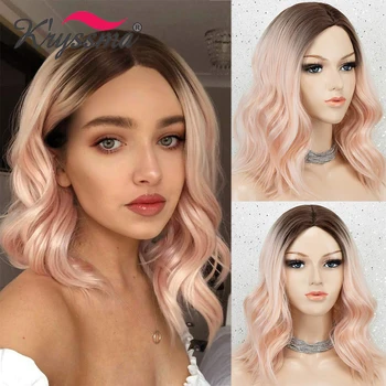 Kryssma Short Bob Wig Ombre Orange Synthetic Wigs Light Pink Wigs For Women Cosplay Wigs Mixed Black Full Machine Made Wig 
Kryssma Short Bob Wig Ombre Orange Synthetic Wigs Light Pink Wigs For Women Cosplay Wigs Mixed Black Full Machine Made Wig