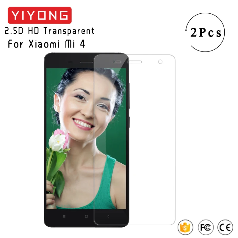 Защитное стекло YIYONG 2.9D для Xiaomi Mi 4 закаленное Xiomi Mi4 защитная пленка 4C Mi4C |