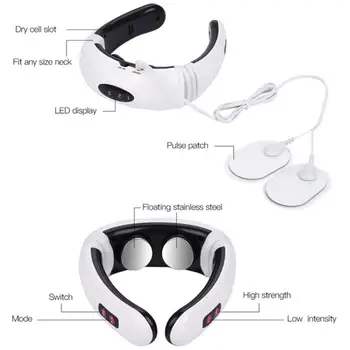 Electric Neck Massager & Pulse Back 6 Modes Power Control Neck Massage Infrared Heating Pain Relief Neck masajeador Health Care
Electric Neck Massager & Pulse Back 6 Modes Power Control Neck Massage Infrared Heating Pain Relief Neck masajeador Health Care