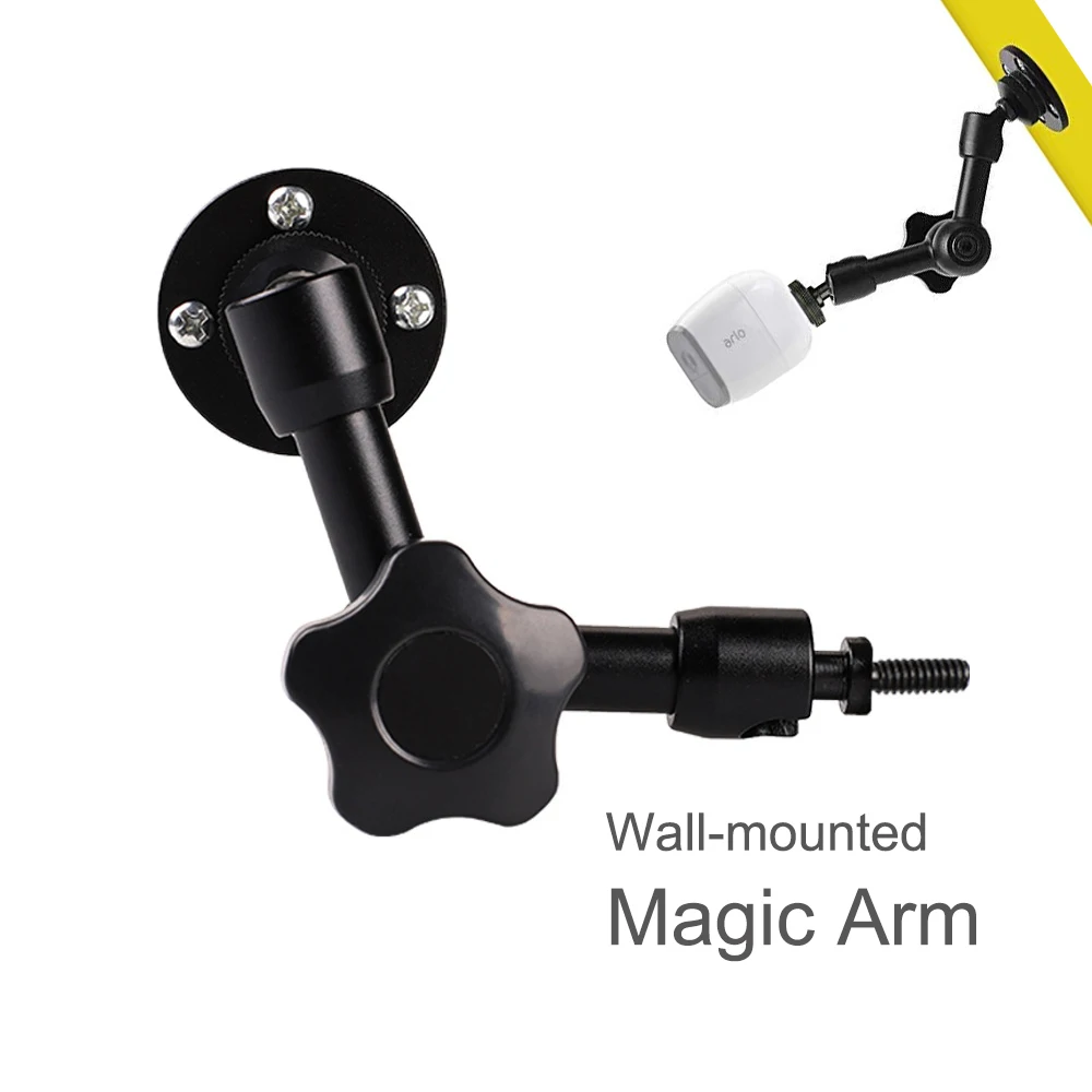 Wall Mount 11&7 Inch Metal Articulating Magic Arm for Flash LCD Monitor LED Video Light DSLR SLR Camera Accessories
Wall Mount 11&7 Inch Metal Articulating Magic Arm for Flash LCD Monitor LED Video Light DSLR SLR Camera Accessories