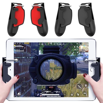 2020 Universal Phone Quick Anti-slip Aim Button Game Triggers L1 R1 PUBG Mobile Game Controller For 4.6-6.5 Inch Phone Tablet
2020 Universal Phone Quick Anti-slip Aim Button Game Triggers L1 R1 PUBG Mobile Game Controller For 4.6-6.5 Inch Phone Tablet