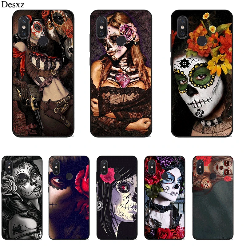 Phone Case TPU For Xiaomi Mi 6 8 A3 Pro CC9E 9T Pro MAX 3 9 SE F1 A1 A2 Lite 5X 6X Cover Funny Sugar Skull Girl Tattoo Shell
Phone Case TPU For Xiaomi Mi 6 8 A3 Pro CC9E 9T Pro MAX 3 9 SE F1 A1 A2 Lite 5X 6X Cover Funny Sugar Skull Girl Tattoo Shell