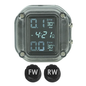 TPMS Tire Pressure Monitoring System Waterproof Motorcycle w/ 2 External Sensors Outdoor Anti-resistance Repairing Elements
TPMS Tire Pressure Monitoring System Waterproof Motorcycle w/ 2 External Sensors Outdoor Anti-resistance Repairing Elements