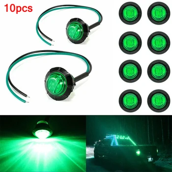 12V 10PCS Mini Round 3/4" Green LED Side Marker Light Truck RV Trailer Lamps NEW Decoration Lights
12V 10PCS Mini Round 3/4" Green LED Side Marker Light Truck RV Trailer Lamps NEW Decoration Lights