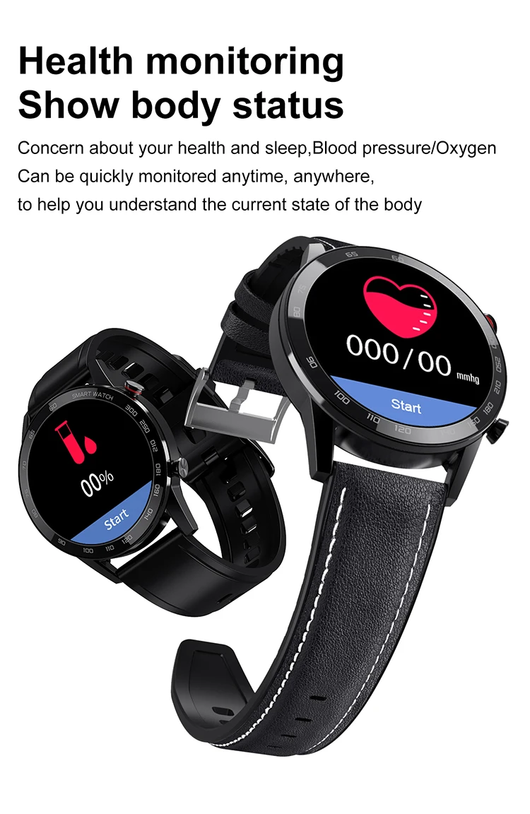 Smart Watch Bluetooth Call Waterproof Fitness Bracelet Heart Rate Monitor Compatible system: IOS / Android FunctionsIP68 waterproof, Large memory 10 dials selection, Dial pad (Bluetooth…