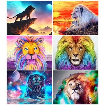 HUACAN DIY Diamond Painting Cross Stitch Lion Full Drill Diamond Mosaic Animal Embroidery New Arrival Home Decor
HUACAN DIY Diamond Painting Cross Stitch Lion Full Drill Diamond Mosaic Animal Embroidery New Arrival Home Decor