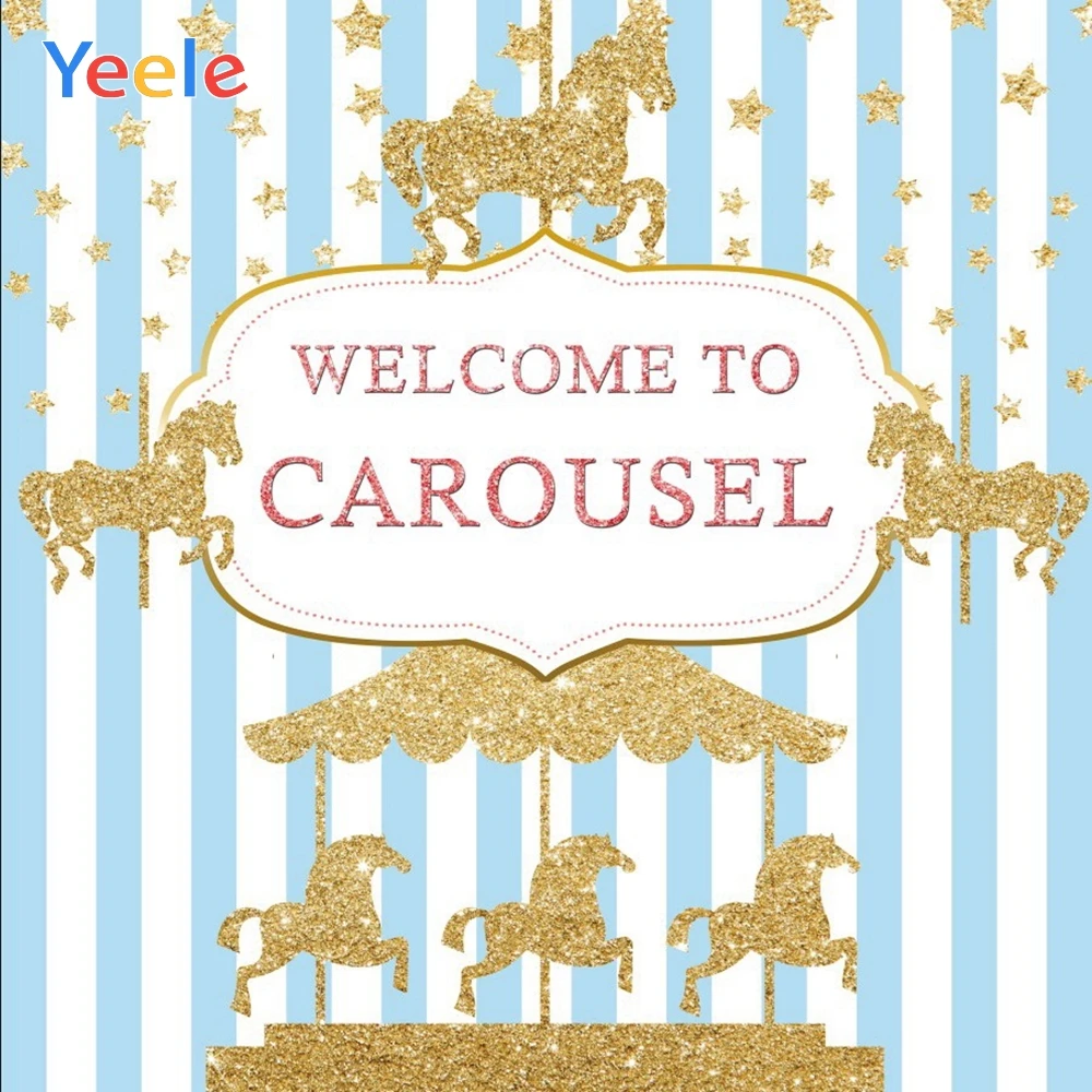Yeele Carousel Stripes Horse Baby Birthday Party Poster Photography Background Customized Photographic Backdrop for Photo Studio
Yeele Carousel Stripes Horse Baby Birthday Party Poster Photography Background Customized Photographic Backdrop for Photo Studio