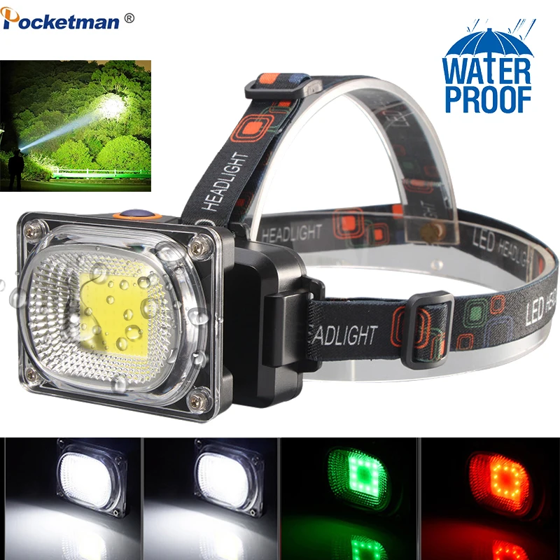 Powerful COB LED Headlight DC Rechargeable Headlamp 3Modes Waterproof Head Torch with 18650 Battery for Hunting Fishing
Powerful COB LED Headlight DC Rechargeable Headlamp 3Modes Waterproof Head Torch with 18650 Battery for Hunting Fishing