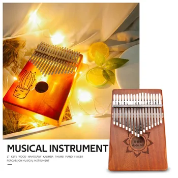 17 Keys Kalimba Wood Mahogany Thumb Piano Finger Percussion Musical Instrument with Tuning Tool Tuner Storage Bag
17 Keys Kalimba Wood Mahogany Thumb Piano Finger Percussion Musical Instrument with Tuning Tool Tuner Storage Bag