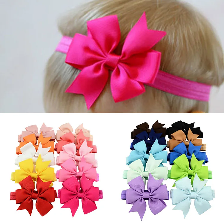 Повязка на голову с бантом детская 3 дюйма 40 шт./лот летняя 567|hair accessories kids|accessories