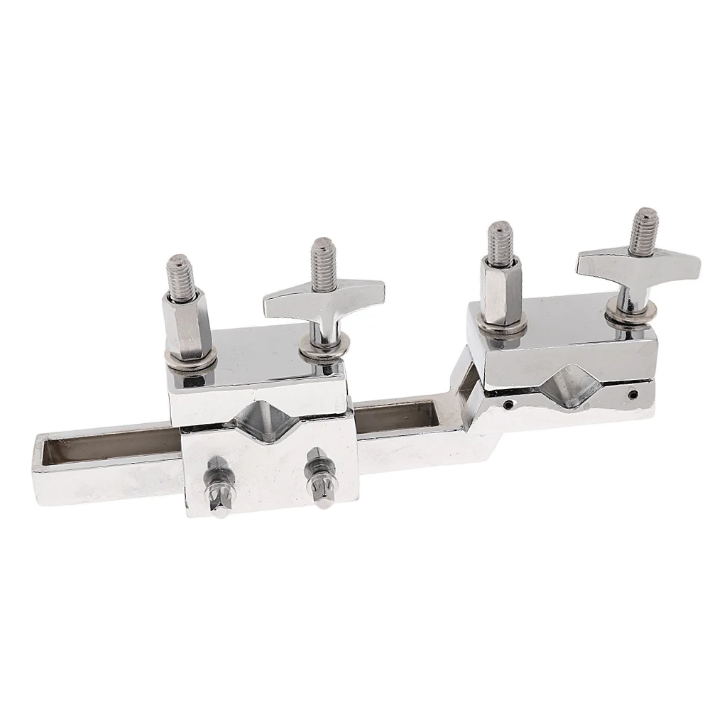 Multi Double Open Clamp Mount Holder Percussion Instrument Parts for Cymbals 19.5x3.3x8.5cm Multi Double Open Clamp Mount Holder Percussion Instrument Parts for Cymbals 19.5x3.3x8.5cm