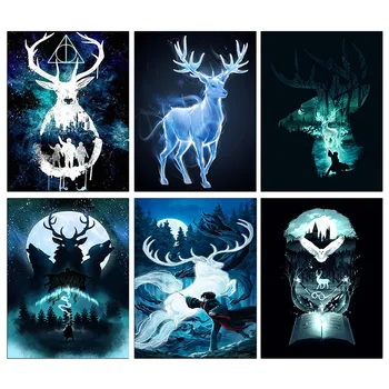Harries Poster Deer Potteres Animal Canvas Painting Movie Posters and Prints Quadro Cuadros Wall Art Picture for Living Room
Harries Poster Deer Potteres Animal Canvas Painting Movie Posters and Prints Quadro Cuadros Wall Art Picture for Living Room