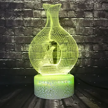 Free Ship 3D Visual Fashion Decoration LED Lamp Bird in Vase Cage 7 Color Sleep Flash Bulb Desk Table Light Innovative Toy
Free Ship 3D Visual Fashion Decoration LED Lamp Bird in Vase Cage 7 Color Sleep Flash Bulb Desk Table Light Innovative Toy