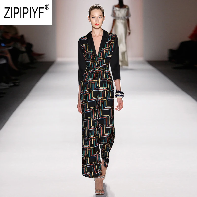 2019 Autumn Fashion Women Jumpsuits Three Quarter Sleeve High Waist Floral Printing Jumpsuits Office Lady Casual Jumpsuits Z2565
2019 Autumn Fashion Women Jumpsuits Three Quarter Sleeve High Waist Floral Printing Jumpsuits Office Lady Casual Jumpsuits Z2565